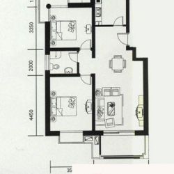 工程机械厂家属院户型图2居室2 2 ...