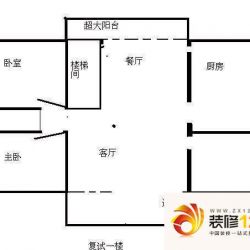 天悦龙庭6室 复式下层户型图 ...