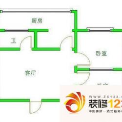 艺苑小区户型图2室户型图 2室1厅 ...