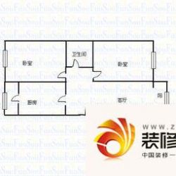 良工佳苑 2室 户型图