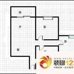 紫东梵谷户型图户型图 2室2厅1卫 ...