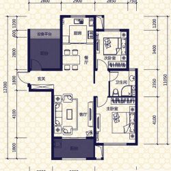 保利拉菲公馆户型图