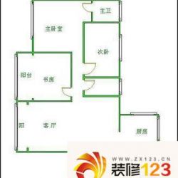 艺苑小区户型图3室户型图 3室1厅 ...