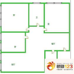 莲花新区户型图户型图 3室2厅2卫 ...