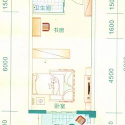 金湖廷户型图06~12单元 1室1卫 ...