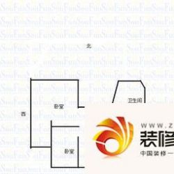 军官小区 2室 户型图