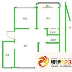 聚江苑户型图3室 户型图 3室2厅2 ...