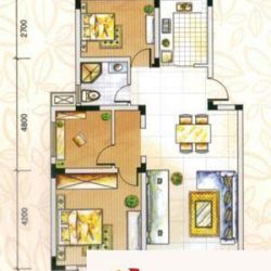 合肥乡村花园南艳湾乡村花园南艳湾 3室 户型图 .