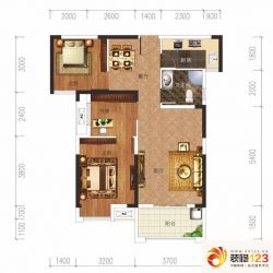 观澜高尔夫公馆户型图3号楼C3户 ...