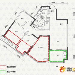 名邦西城国际户型图A+户型 4室2 ...