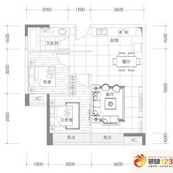 中天未来方舟户型图F4组团6栋D户 ...