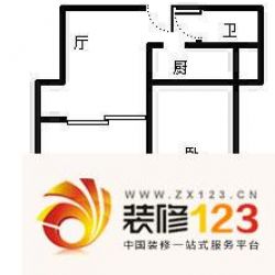 文化宫路陇海路小区 2室 户型图 ...