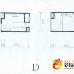 北京城建N次方D户型户型图 ...