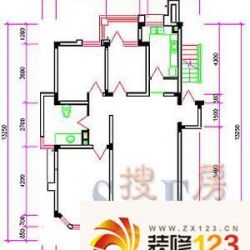 绿城桂花园户型图闻莺苑5#-304 3 .