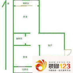 荷花里户型图3室 户型图 3室2厅1 ...