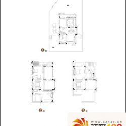 天然居一号户型图独栋S3户型 3室 ...