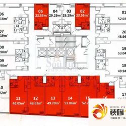 福州金融街万达广场户型图