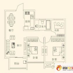 天润国际花园户型图