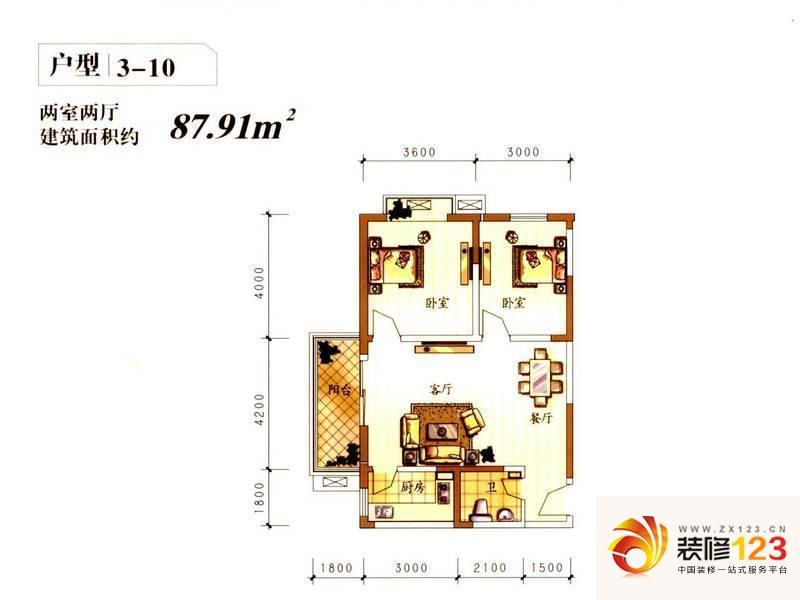 天伦御城龙脉3-10户型图 .