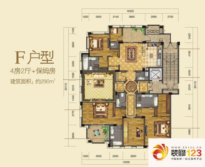 宋基绿城玉园f户型户型图 .