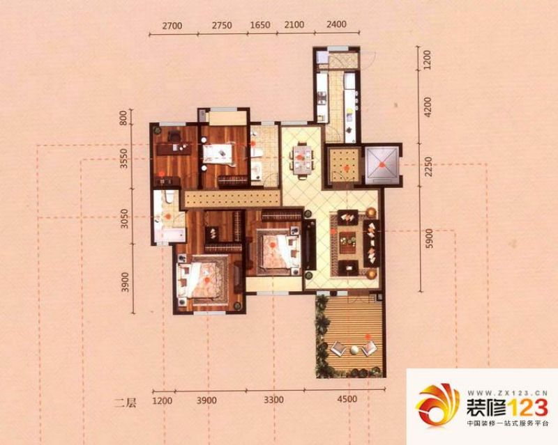 大连金地艺境金地艺境7d—2户型图图片大全-我的小区-大连装信通网