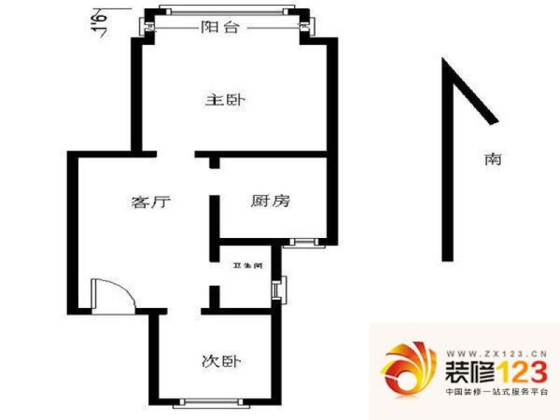 南苑台园户型图户型图 2室 2室1 .