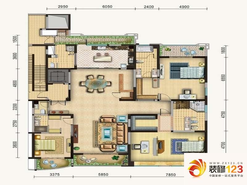 成都绿地锦天府绿地锦天府a3户型户型图 .