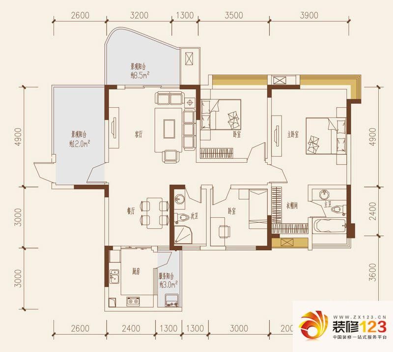 成都保利花园保利花园c12户型图图片大全-我的小区-装