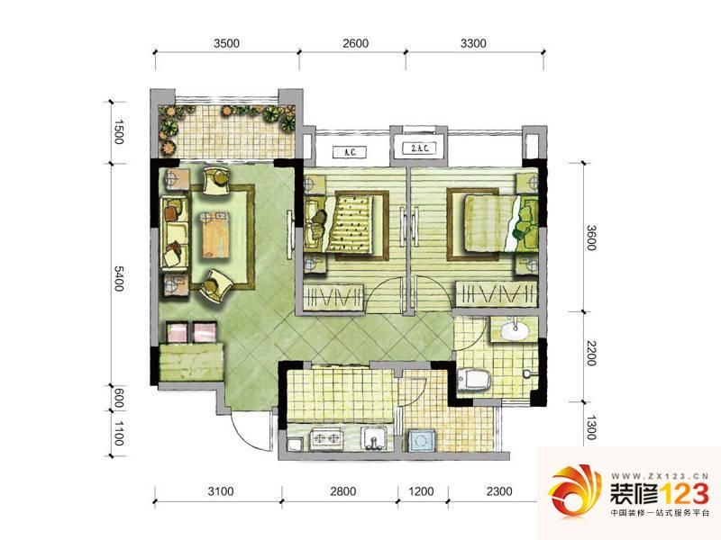 融汇半岛格林美地d户型户型图.