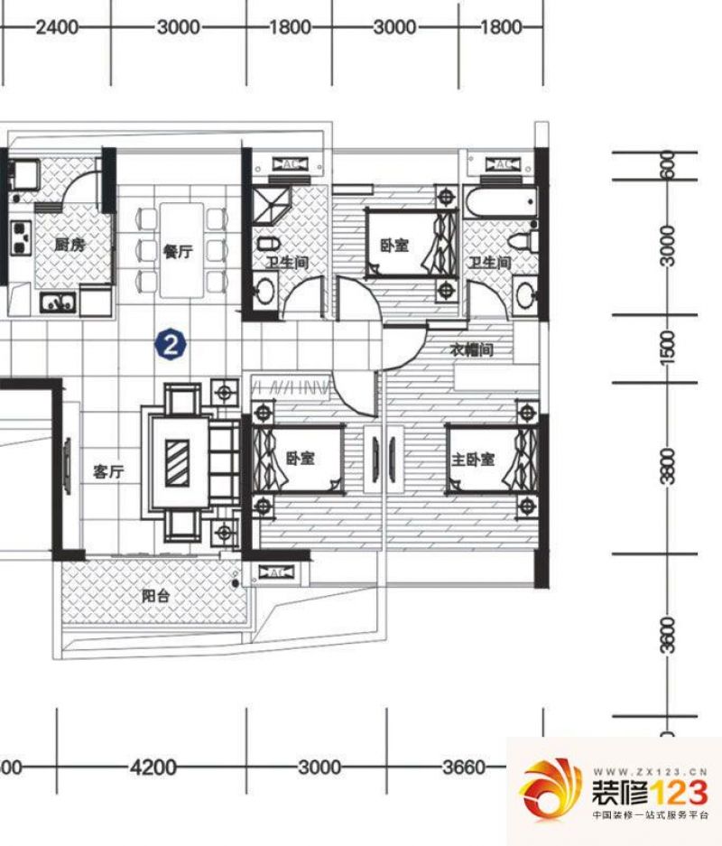 中天未来方舟户型图F1组团5栋2号 ...