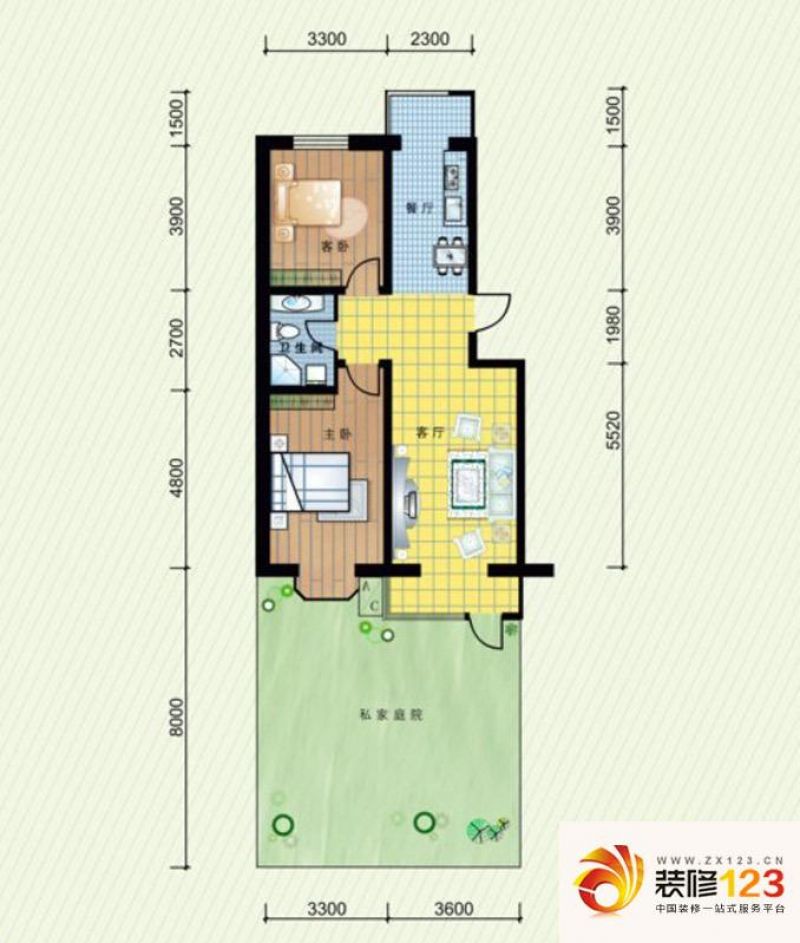 观澜郡户型图1号楼标准层a3户型 .