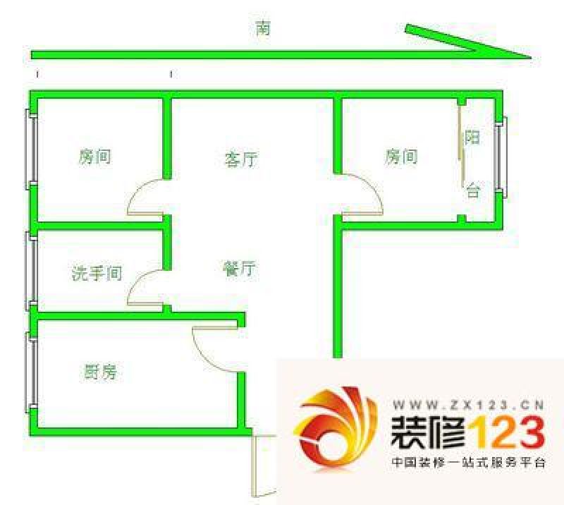 龙塘家园户型图2室 户型图 2室1 .