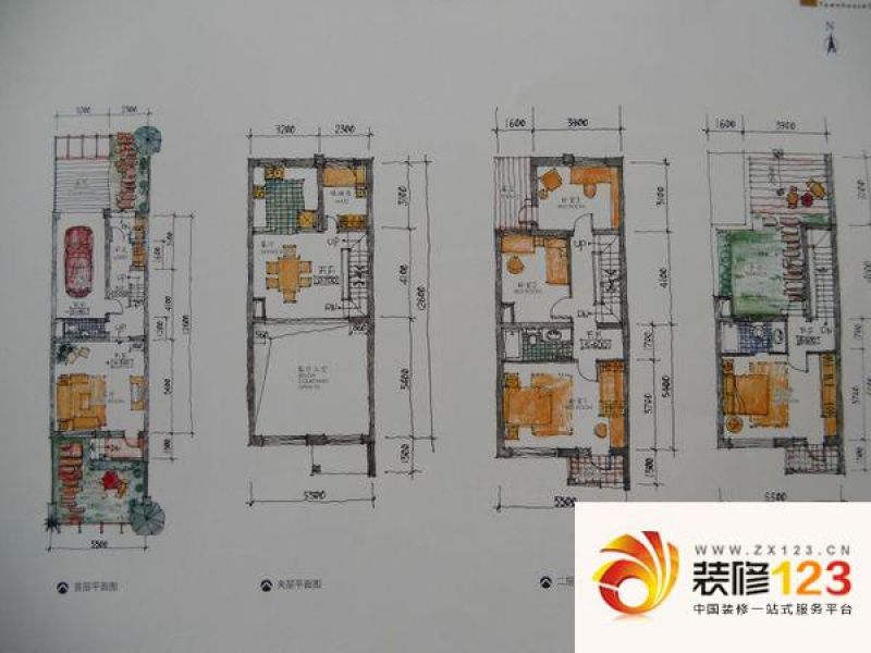 纳帕溪谷别墅 4室 户型图.