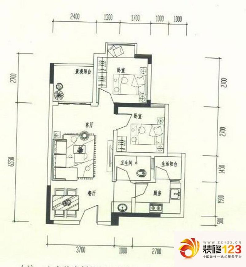 重庆曦圆理工佳苑曦圆理工佳苑户型图一期标准层b .