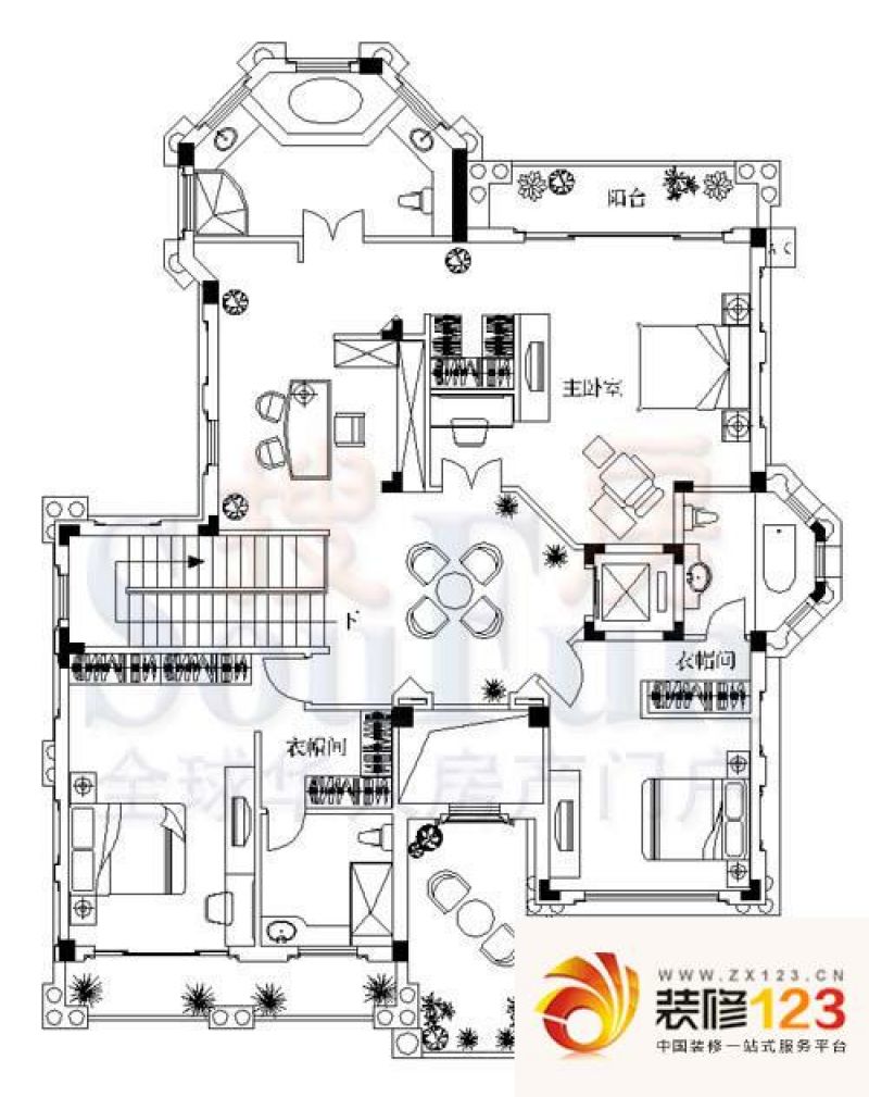 广州雅居乐雍逸豪廷雅居乐雍逸豪廷户型图4室2厅户型.