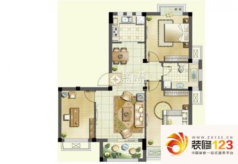 锦华庭户型图两室一厅2 2室1厅1 .