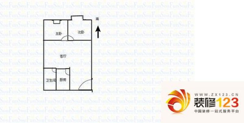 合肥方兴社区方兴社区 2室 户型图图片大全-我的小区-合肥装信通网