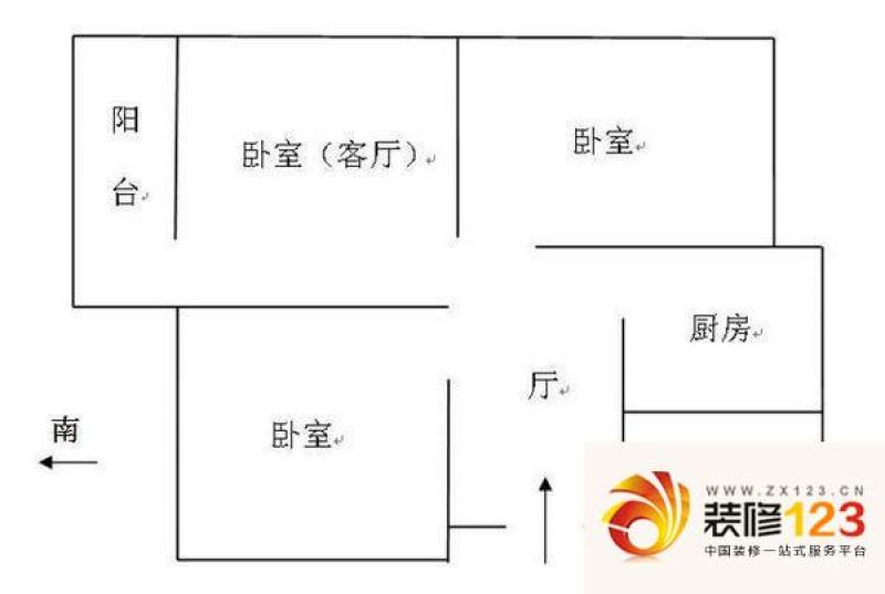 青园小区户型图3室 户型图 3室1 .