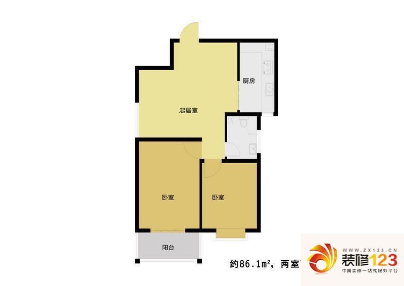 石家庄丰河苑二期丰河苑二期户型图a户型 1室1厅1 .