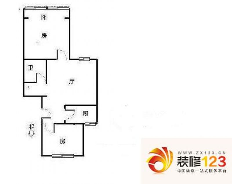 东新园东荷星苑户型图2室 户型图.