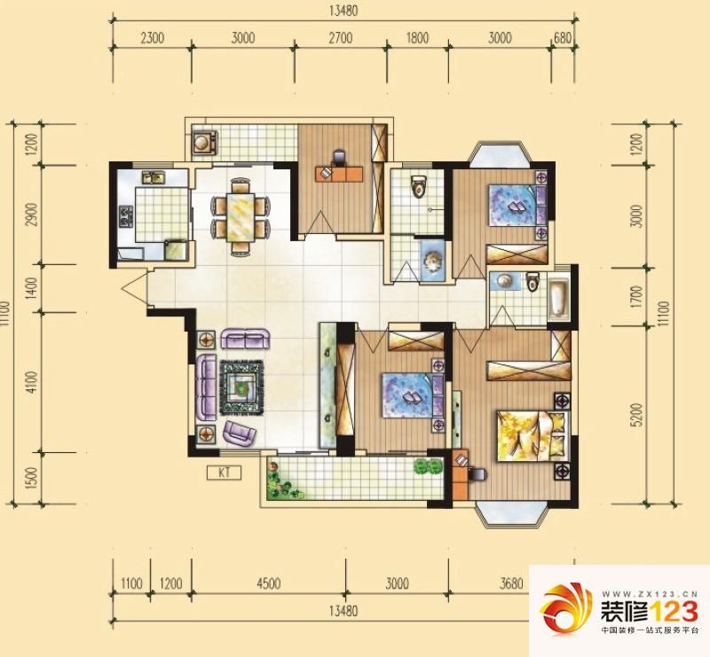 长沙翡翠华庭翡翠华庭b1户型户型图图片大全-我的小区-长沙装信通网