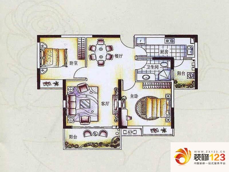 鸿景华庭g2户型户型图