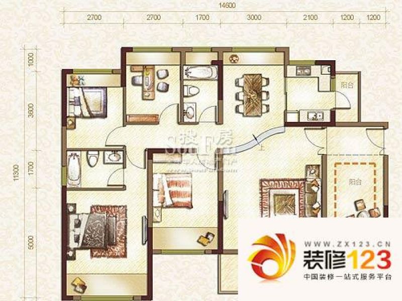 深圳鸿荣源禧园户型图33 .