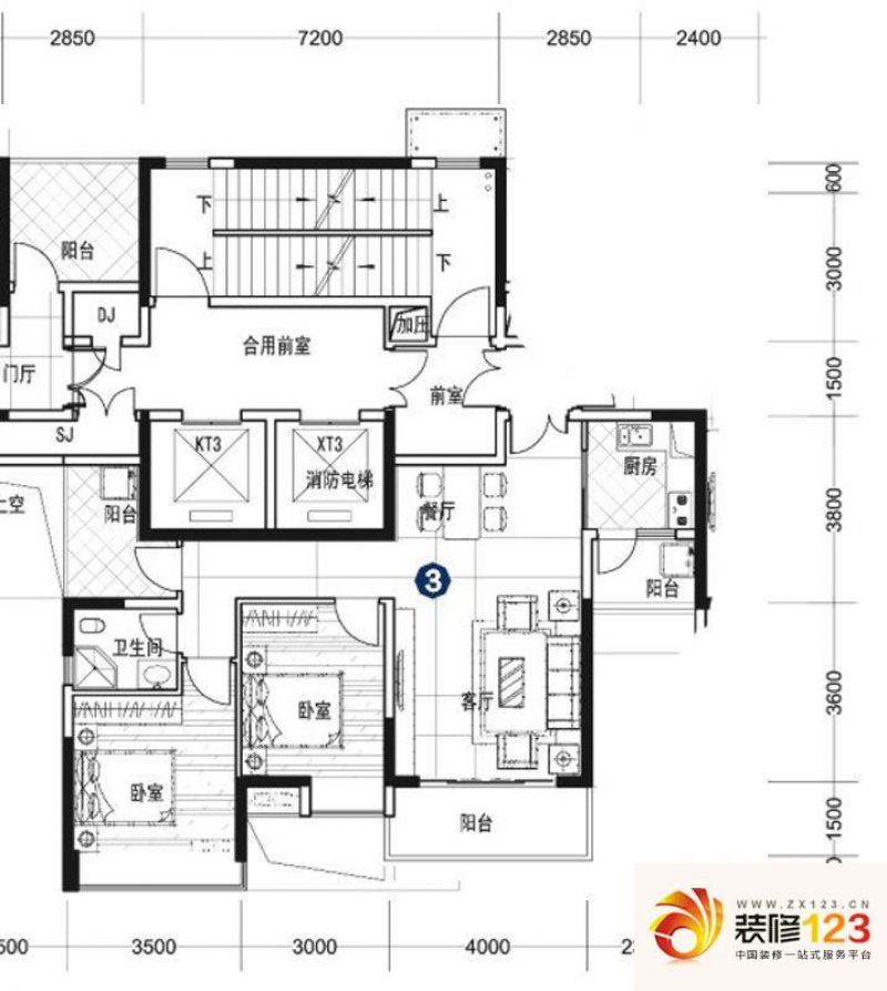 中天未来方舟户型图f1组团4栋3号.