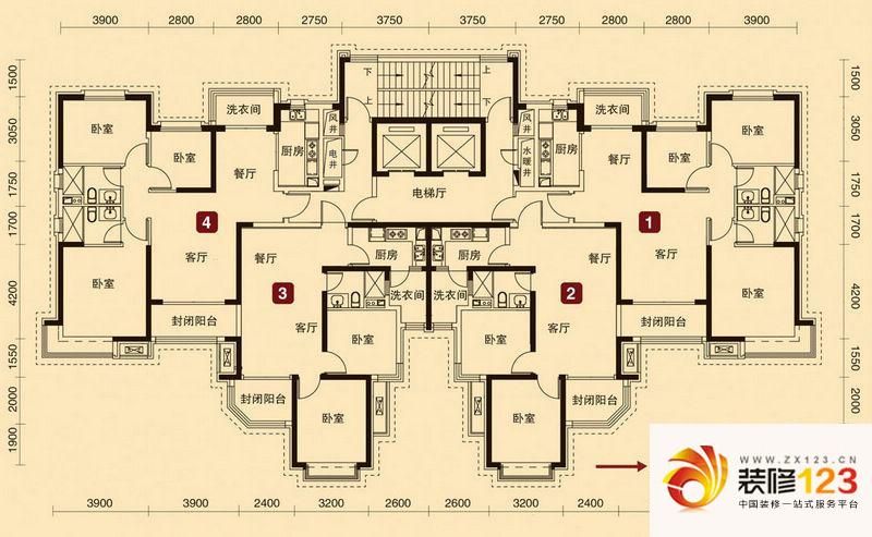 恒大雅苑户型图楼层平面图d  .