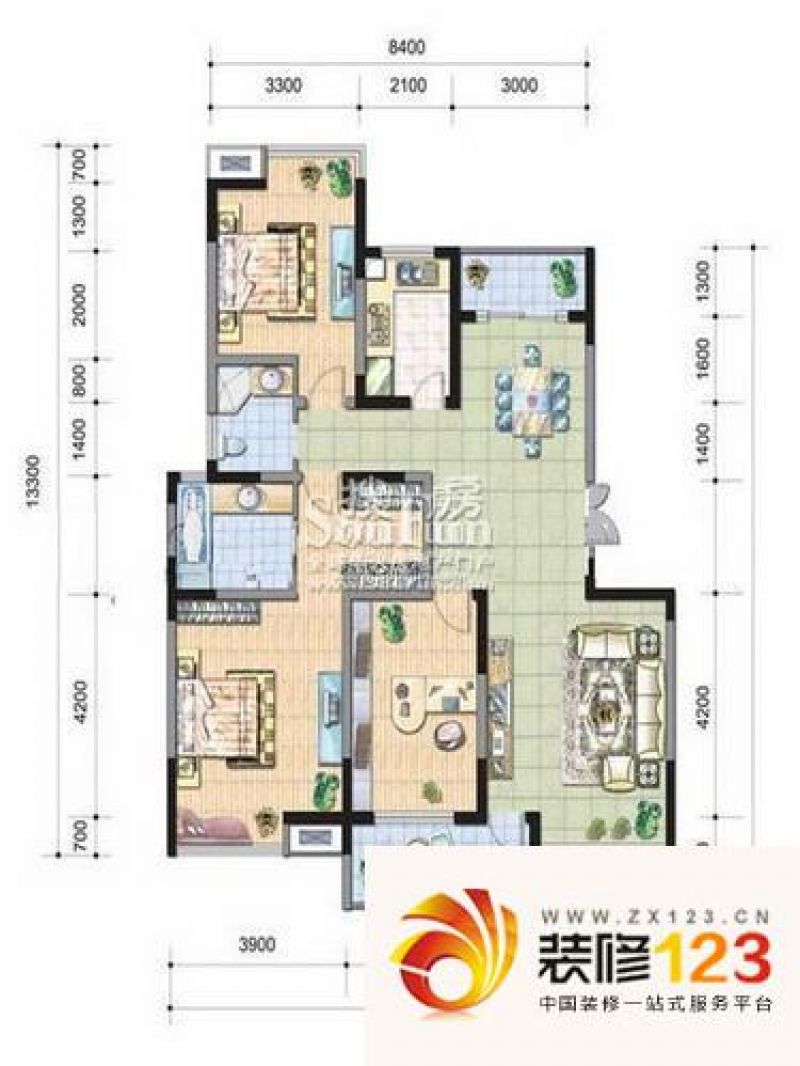 南京嘉业阳光城嘉业阳光城户型图户型图 3室 3室.