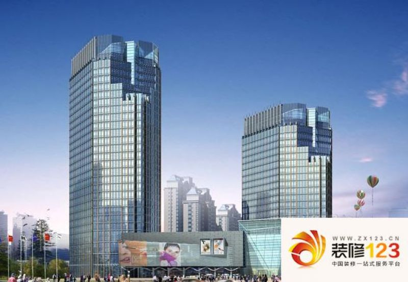 郑州海联国际交流中心大厦外景图 .