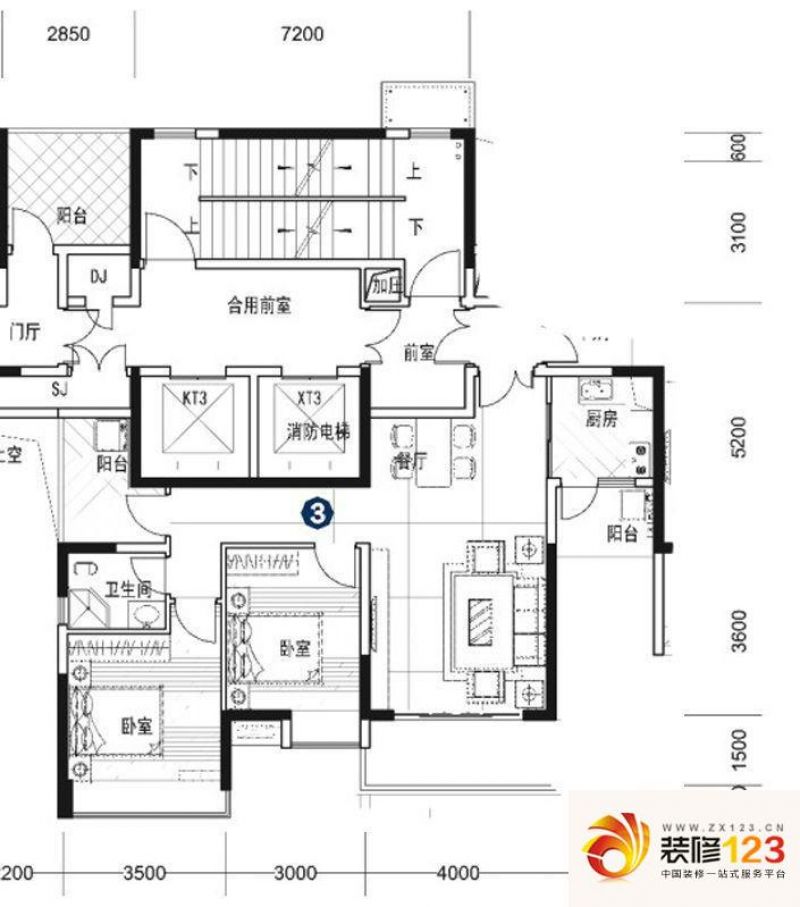 中天未来方舟户型图F1组团3栋3号 ...