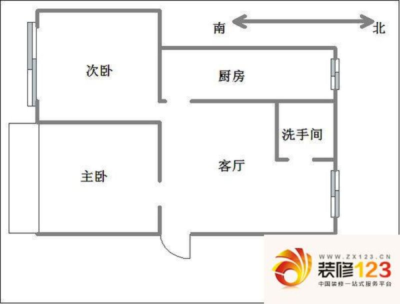 仪表厂宿舍户型图403210446600 .