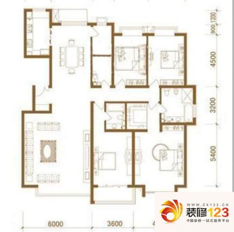中广宜景湾b-1反户型户型图.
